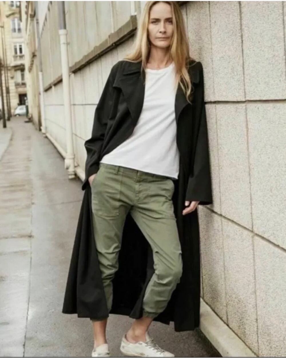 Nili Lotan Pants Cropped Military Green Size 2